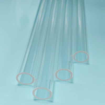Round Clear Fused Quartz Tubing OD 7mm ID 5.25mm Length 84mm Borosilicate 3.3 Laboratory