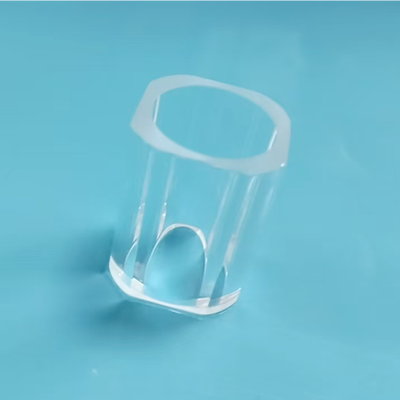 Stable Structure Fused Quartz Machining Precision Dimension Glass Component 18×13×21mm